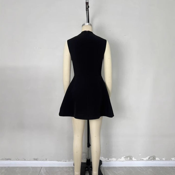 Spring Womens Sleeveless Slim Fit Mini Dress