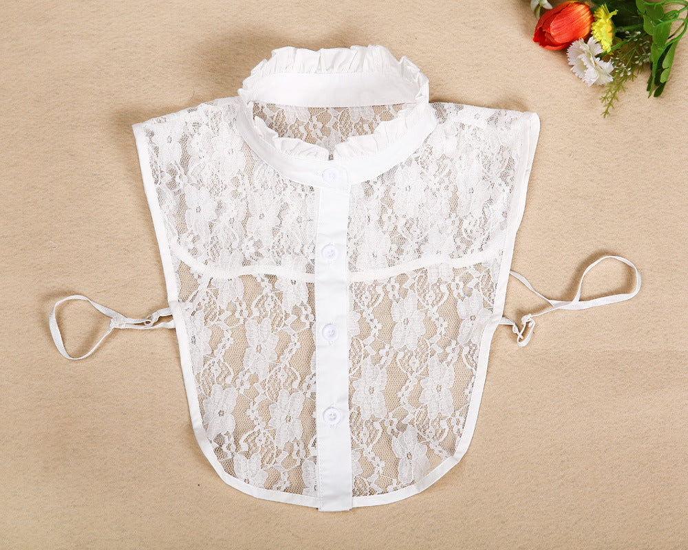 New Ladies Retro Detachable Cotton Lace Fake Collar