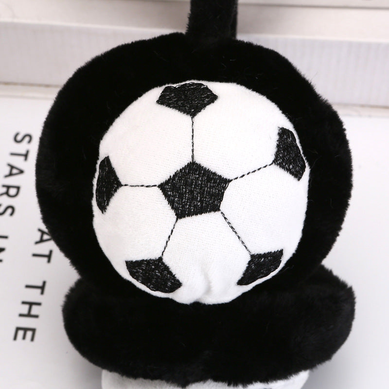 Earmuffs Warm Winter Cute Football Warm Set For Women