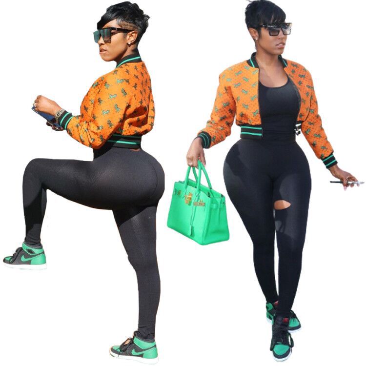 Women's Digital Printed Drop-shoulder Double-layer Baseball Uniform Jacket
