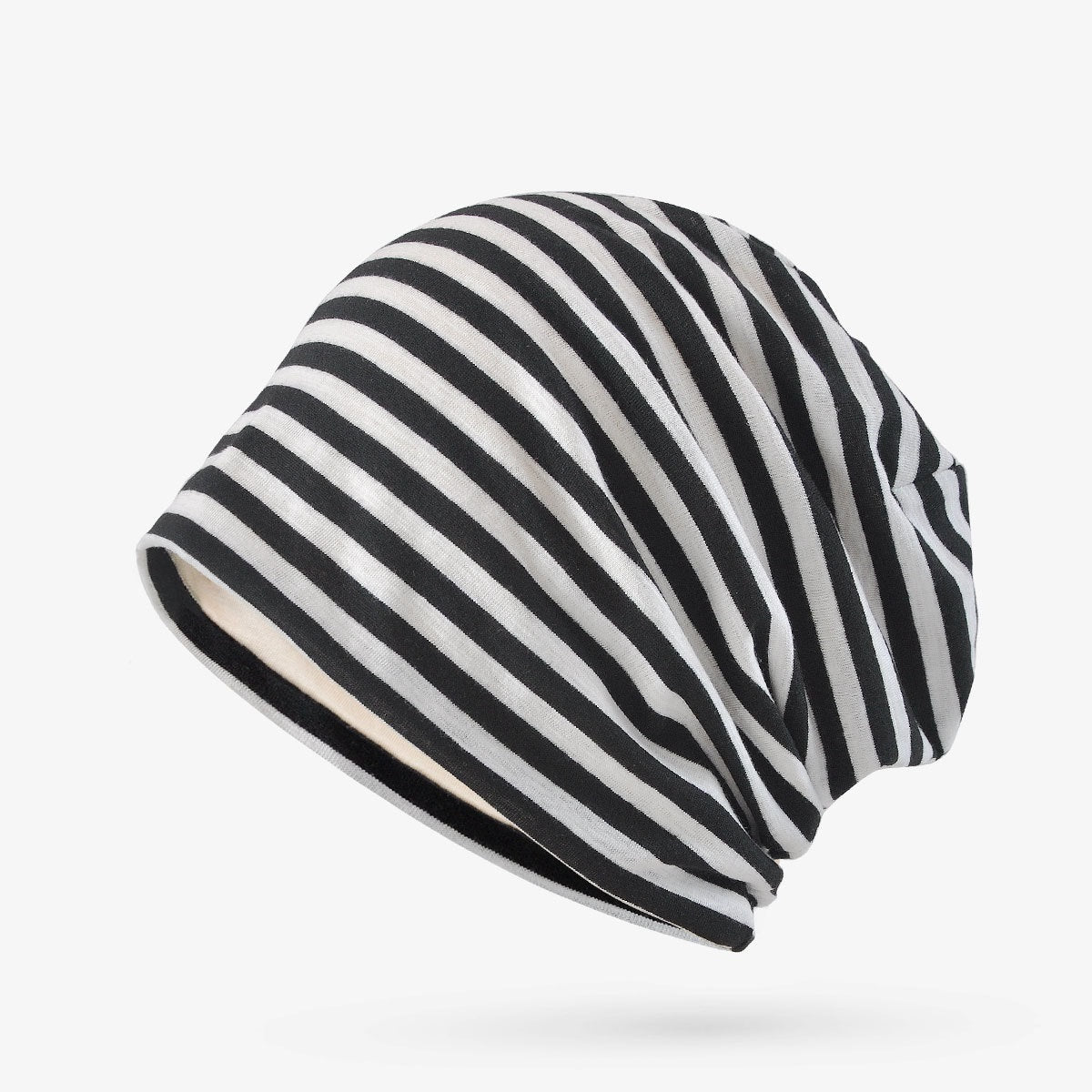 Spring And Summer Thin Cap Sun-proof And Breathable Vintage Stripe All-match Bag Cap