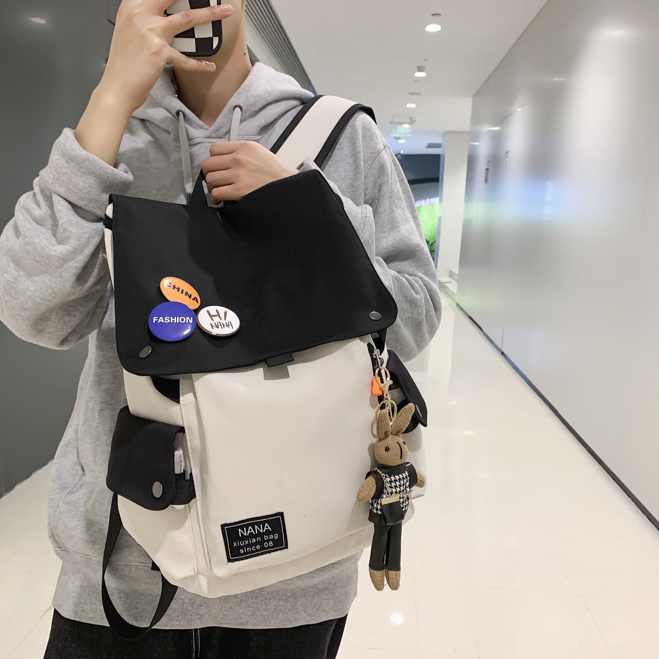 Casual Backpack Men's And Women's Large Capacity Travel