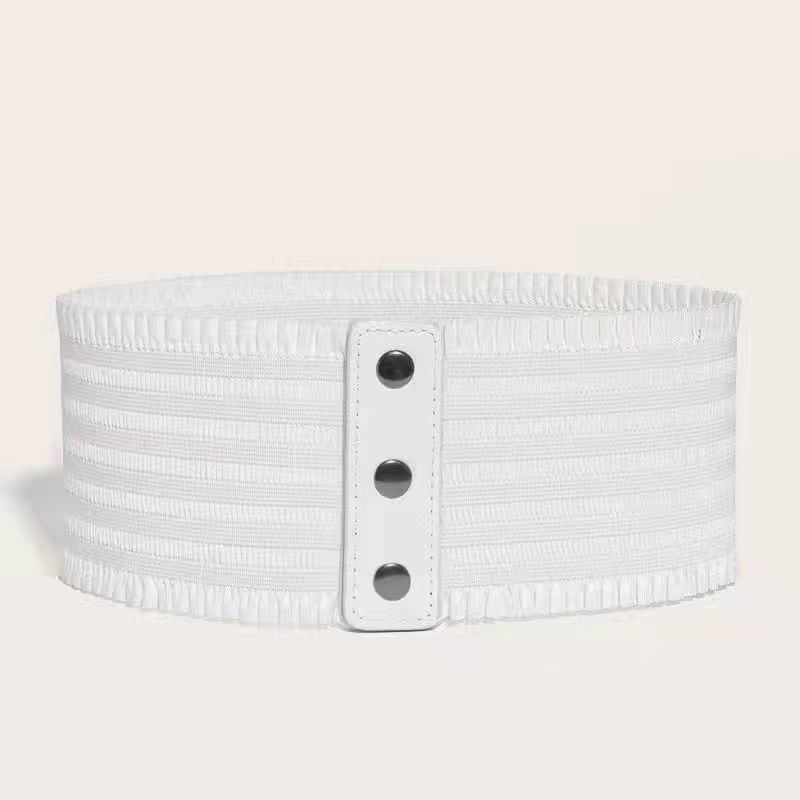 Retro-style Versatile New Womens Elastic Wide Waist Belt