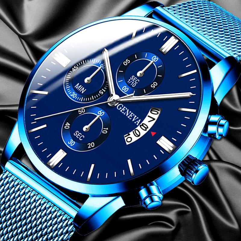 Calendar sports men's watch
