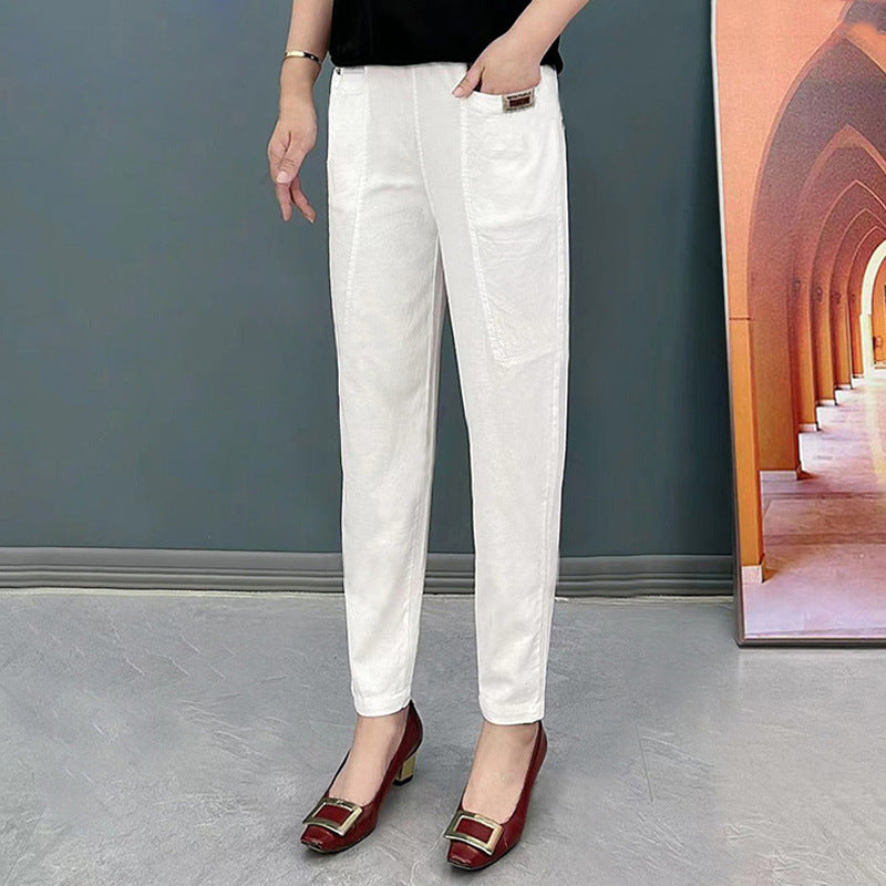Leisure Commute All-matching Fashionable Pants Cover Belly Comfortable