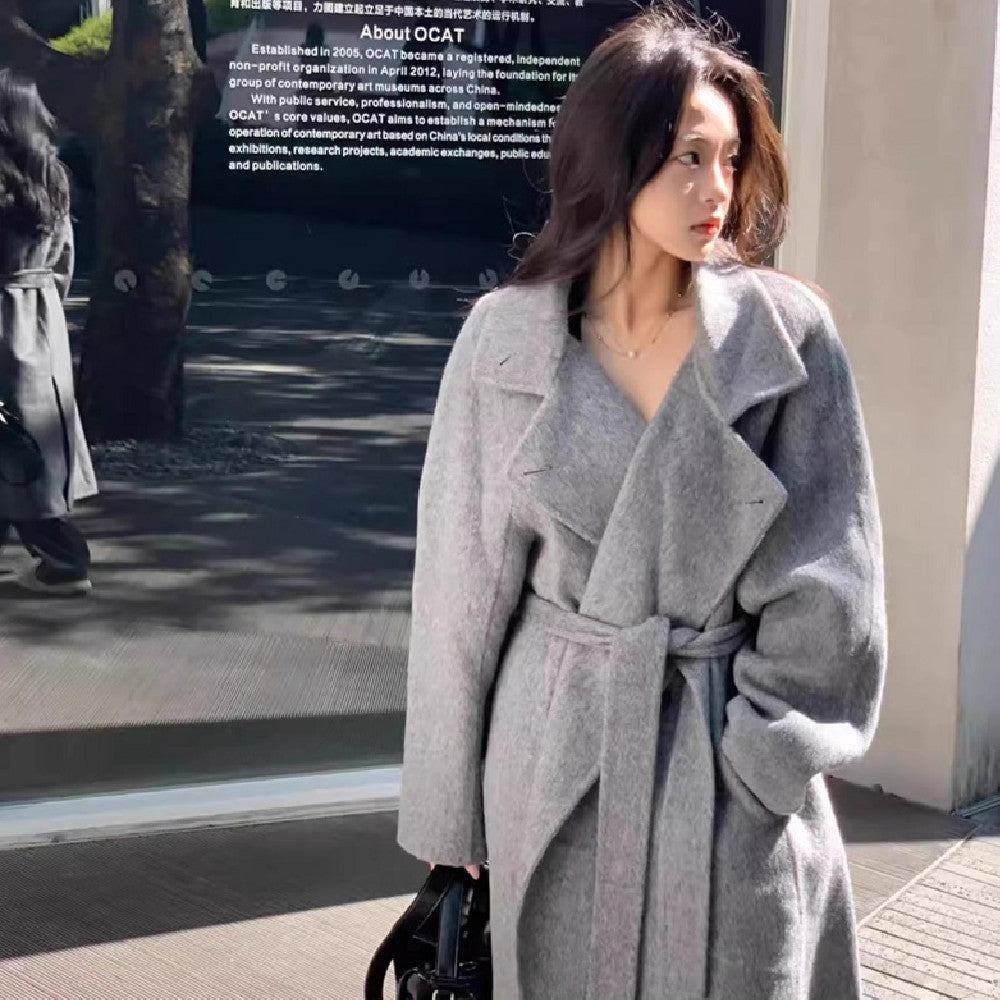 Fashionable Double-sided Cashmere Coat For Women