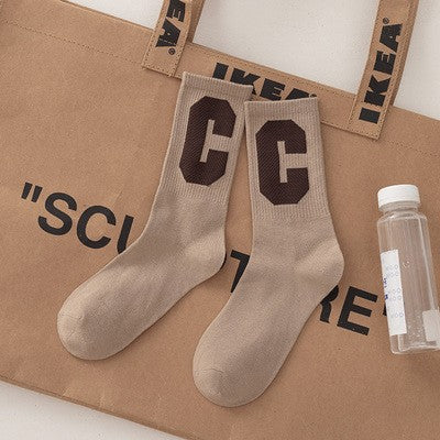 Socks Women's Big Love Medium Tube Macaron Color