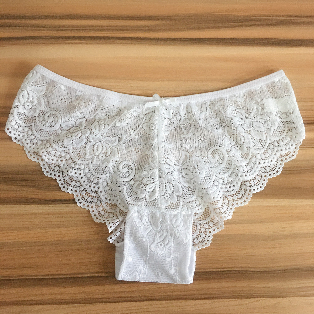 Lace Women's Briefs European And American Large Size Shorts