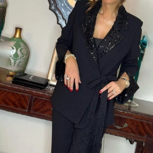 Stylish And Elegant Womens Suit Set Blazer And Trousers