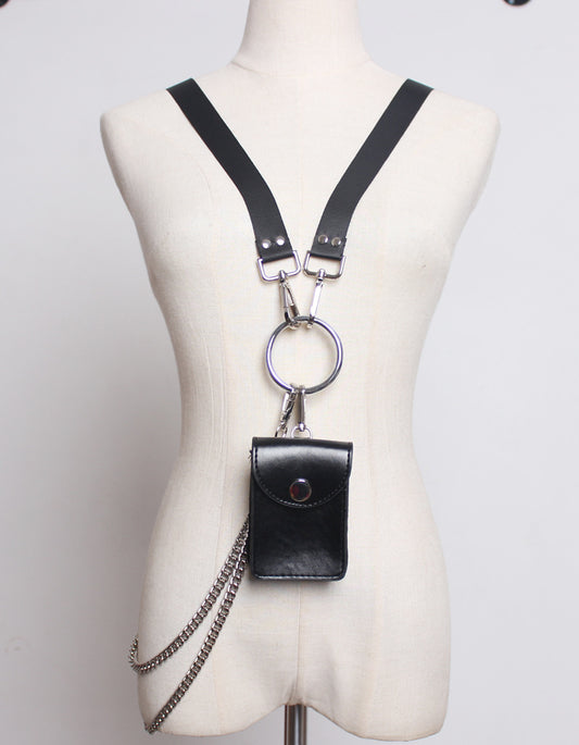 Mini Detachable Metal Chain Crossbody Halter Dual-use Bag
