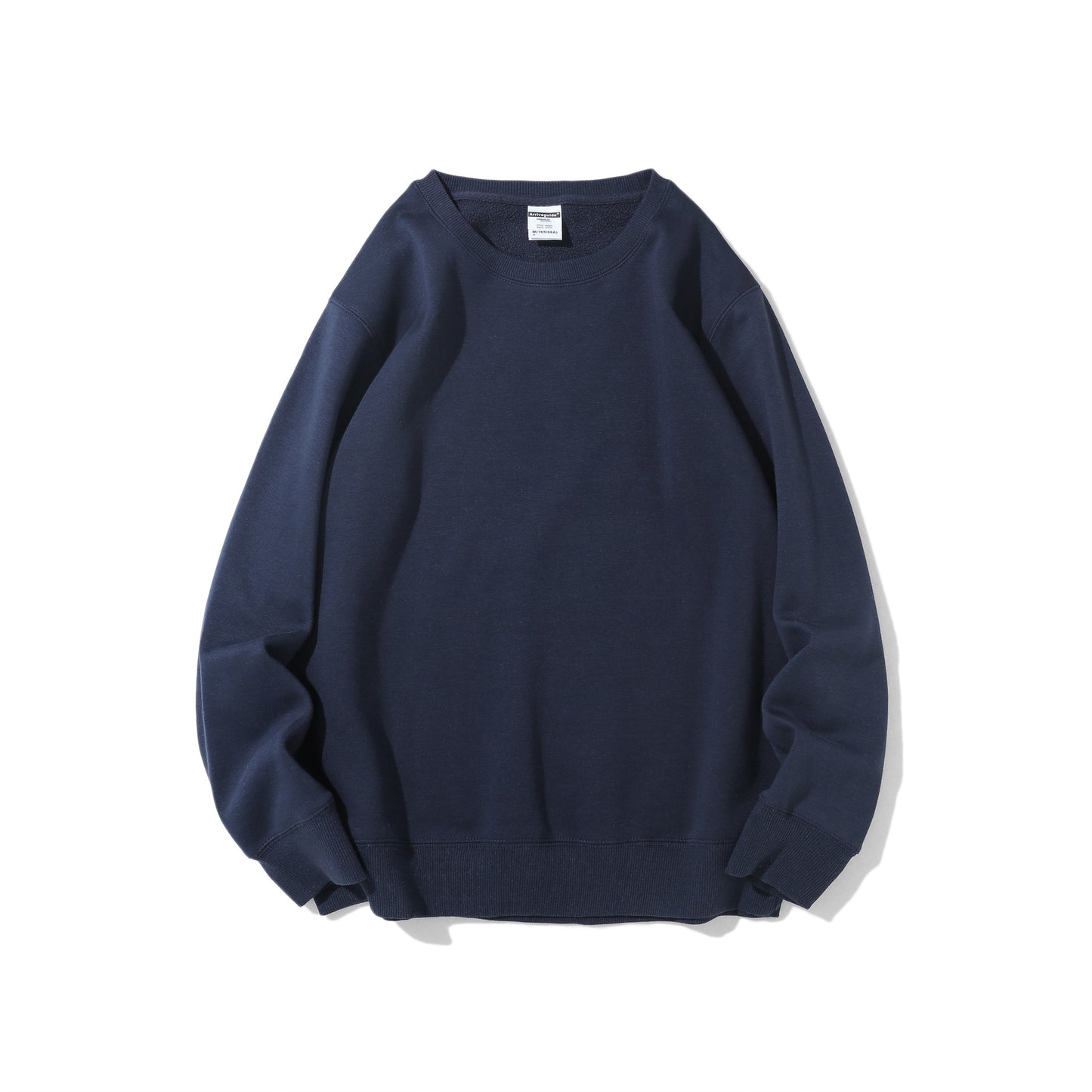 Polar Fleece Rund Hals Sweater Fleeceforet Let Board Candy Color Langærmet Tykket Frakke