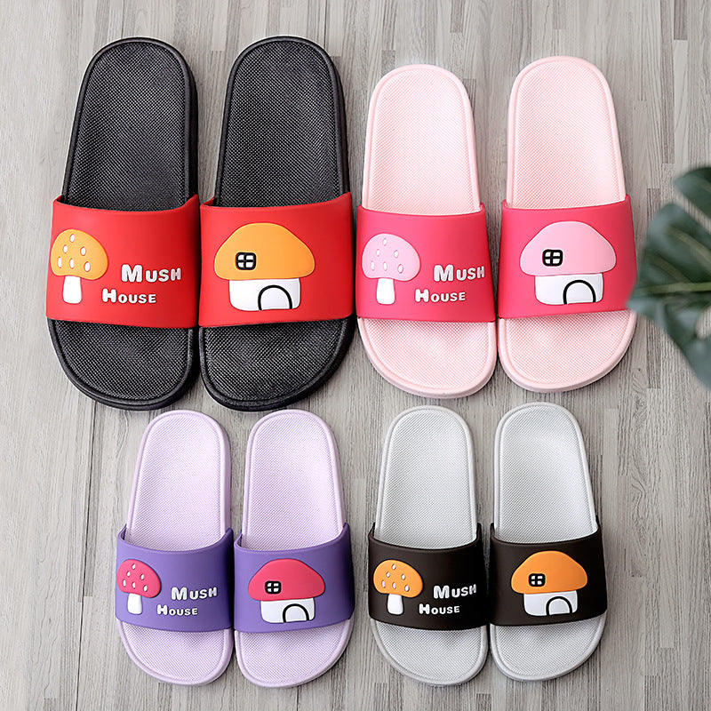 New Mushroom Household Slippers Women's Anti-skid PVC