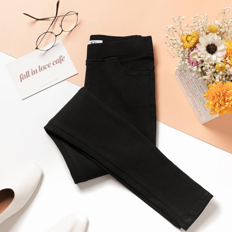 Women's spring and autumn new raw edge leggings