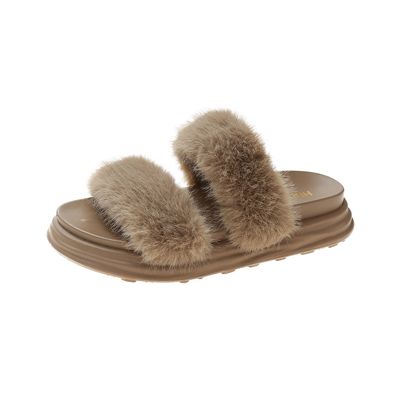 Fashionable Outer Wear Netflix One-piece Flat Bottom Comfortable Casual Sandals