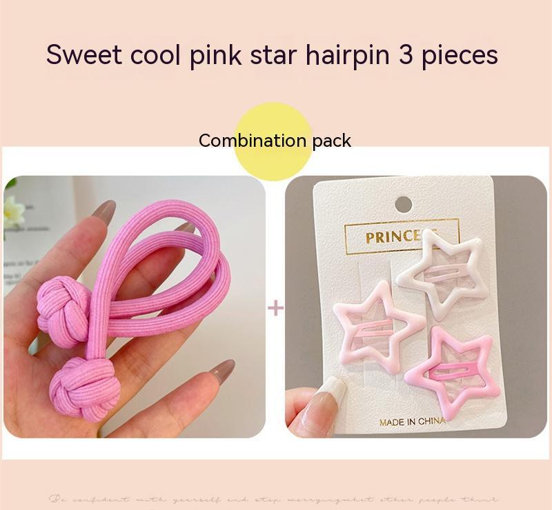 Girls' High-end Hair Band With Rubber Band