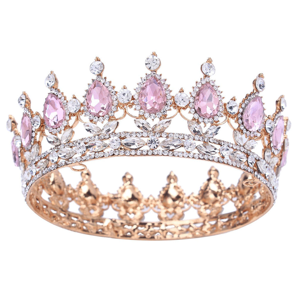 Baroque Diamond Bridal Crown Headdress