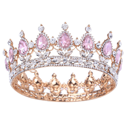 Baroque Diamond Bridal Crown Headdress