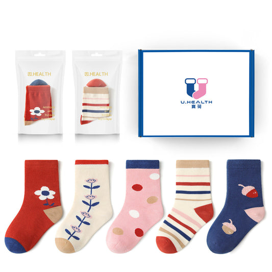Children's Autumn And Winter Tube Cotton Socks