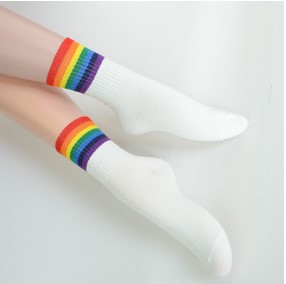 Rainbow cotton socks