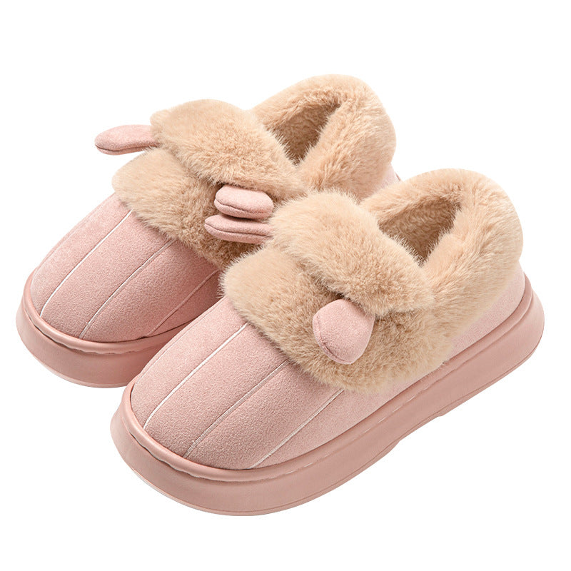Women's Cotton Slippers Indoor Non-slip Warm Cotton Shoes