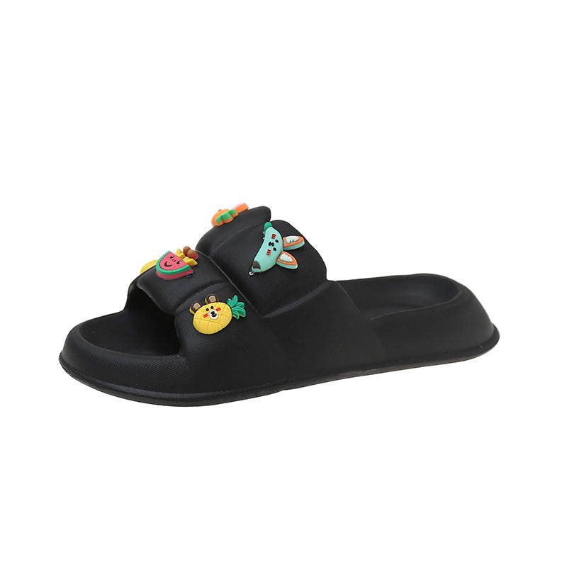 Women's Candy Color Thick Bottom Plus Size Sandals