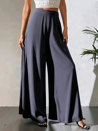 Casual Chiffon Wide-leg Pants Loose Trousers