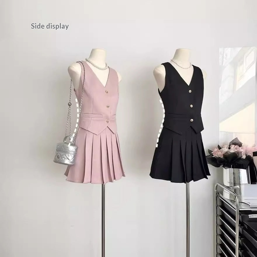 Summer Fashion High Waisted Cropped Skirt Set