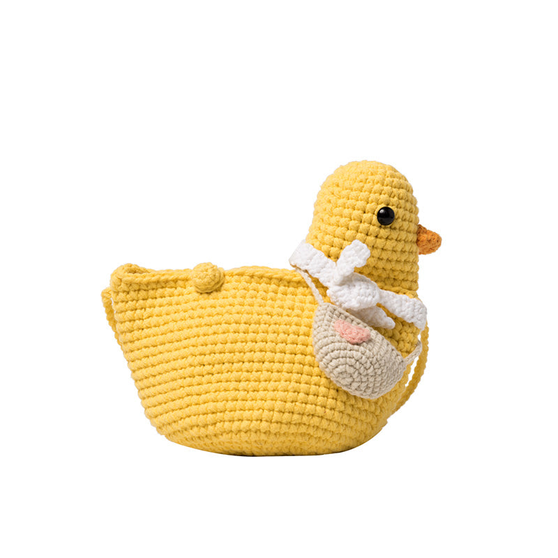 Hand-woven Bag Diy Self-made Material Cute Rushing Duck