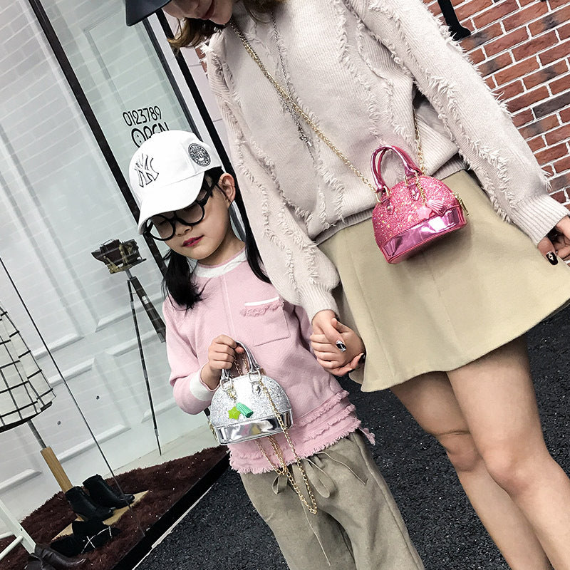 Mini Cute Shell Shoulder Bag Kids All-Match Key Coin Purse Cartoon Lovely Messenger Bag little girls present