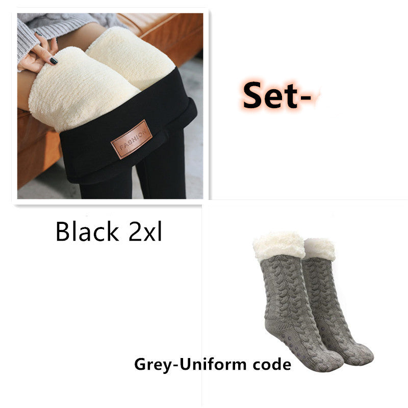 Non-slip padded lazy socks