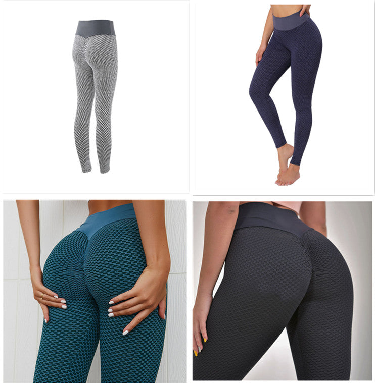Ternede Leggings Fitness Yogabukser Til Kvinder Sømløse High Waist Leggings Åndbare Gym
