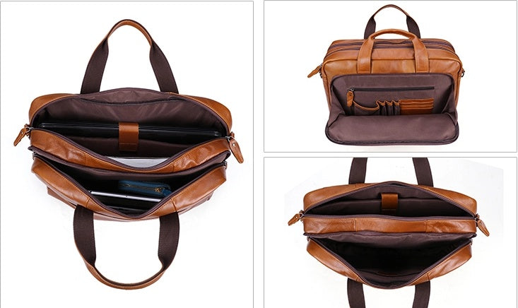 leather computer bag   17 inch