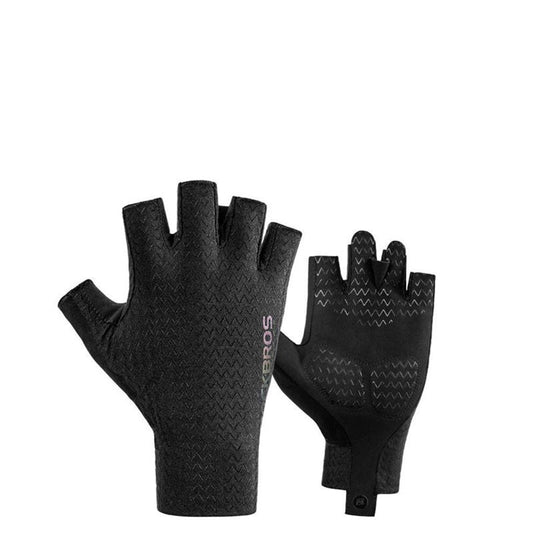 Anti Skid Quick Drying Ice Silk Short Finger Gloves For Road Vehicles