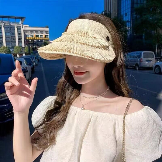 Protection By The Sea Outdoor Headband Sun Hat Spring And Summer Wide-brimmed Hat