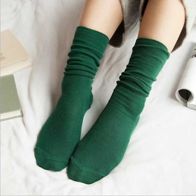 Japanese autumn winter vintage lace cotton socks
