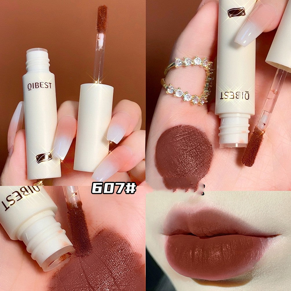 Lipgloss med en mat overflade, der ikke er let at falme
