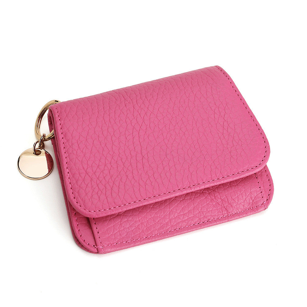 Solid Color Women's Fashion Zipper Coin Purse
