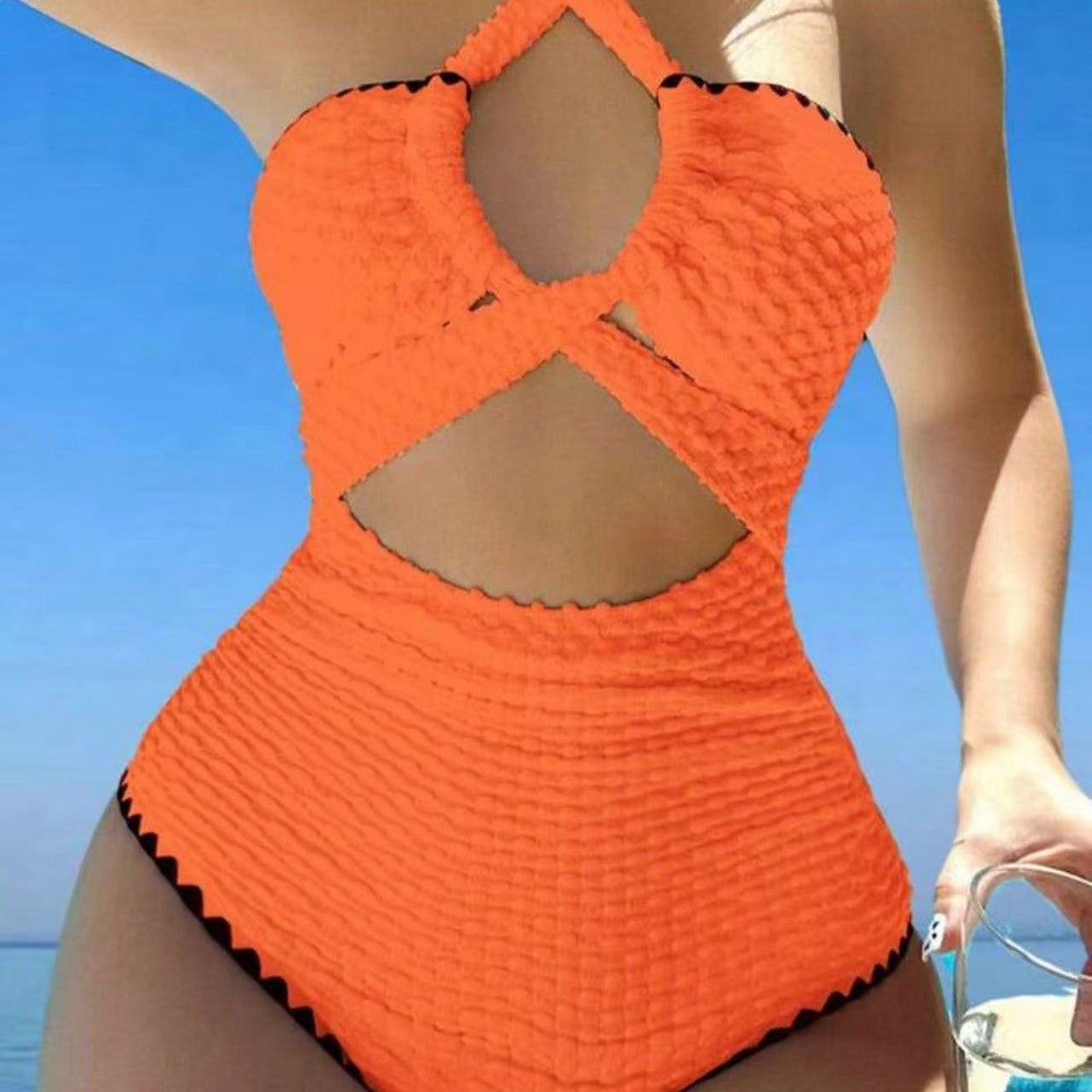 Sexy Backless One-Piece Swimsuit Women