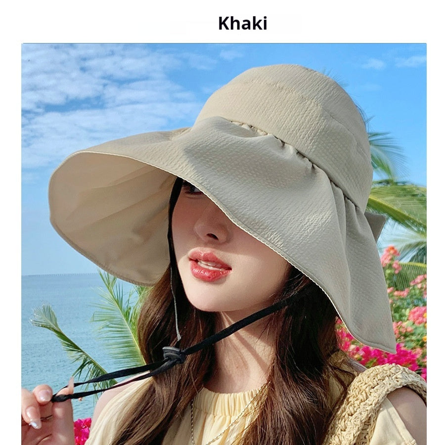 Top Big Brim Sun Hat UV Protection Vinyl Sun Protective
