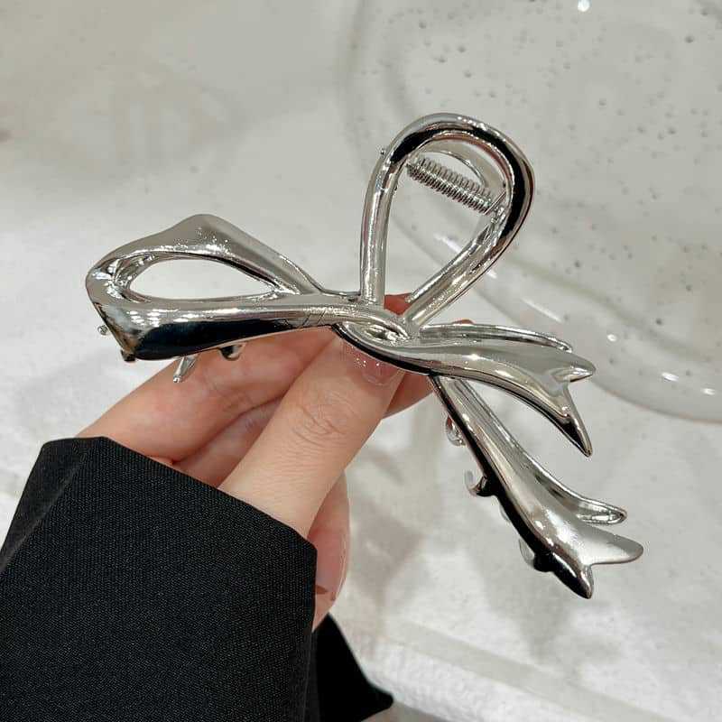 Båndsløjfe Hårspænder Kvinders Avancerede Metalklemme