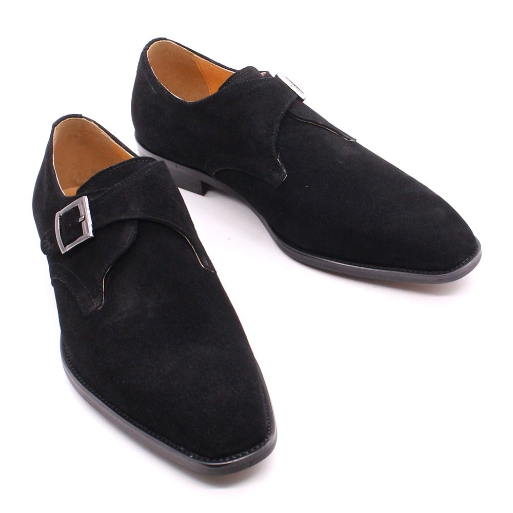 Suede håndlavede herresko i læder - brun, business casual, klassisk retro