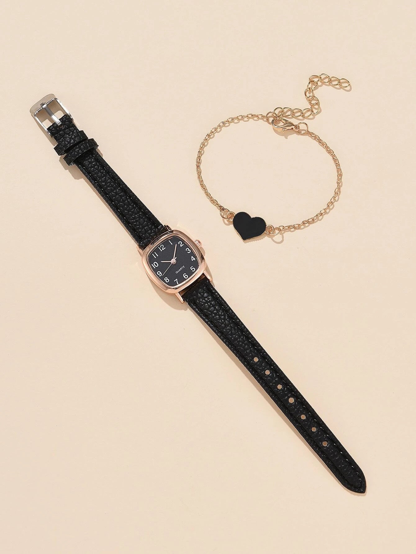 Square Plate Leather Belt Artistic Retro Women's Watch