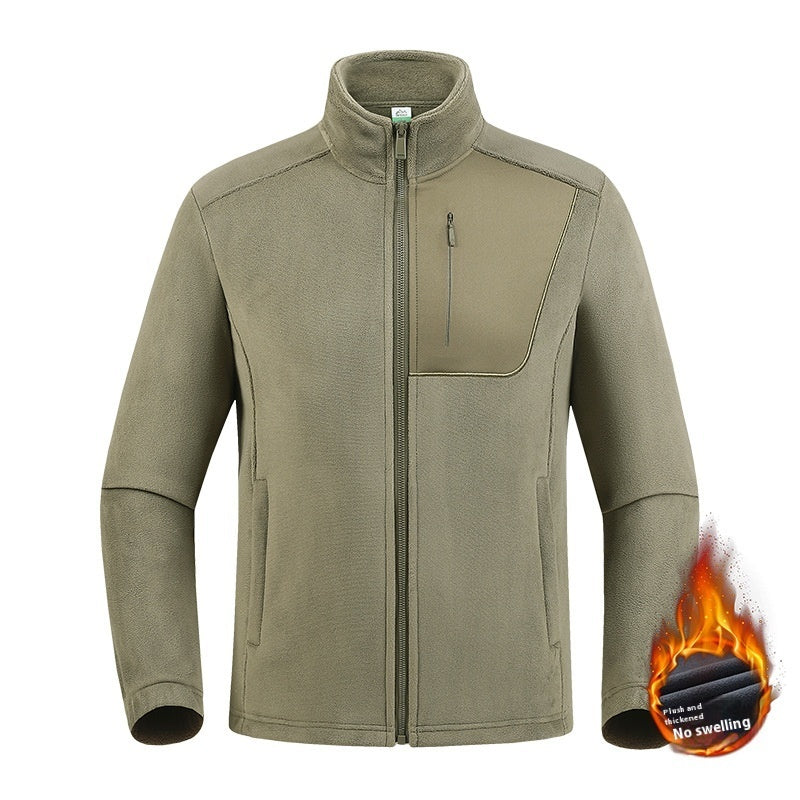 Fleece Sweater Men's Thickened Fleece-lined Polar Fleece