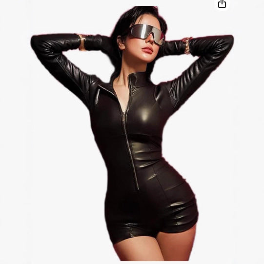 Womens Tight-fitting, Body-hugging Jumpsuit