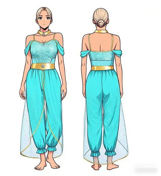 Belly Dance Performance Costume Princess Jasmine