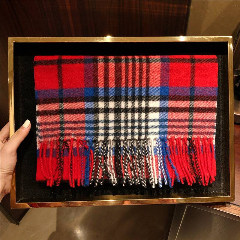 Edinburgh Scotland Edinburgh Plaid Scarf Winter New Wool Cashmere Warm