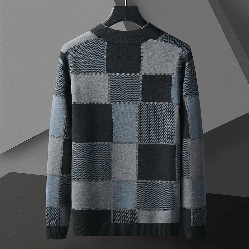 Herre Fritidsjakke Sjal Sweater Langærmet Strikket Cardigan