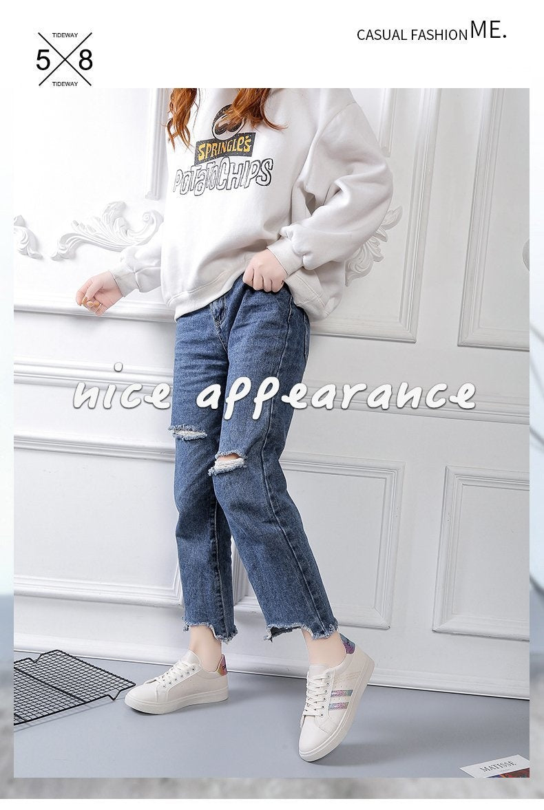 Versatile Basic Student Leisure Sports Flat Sneakers