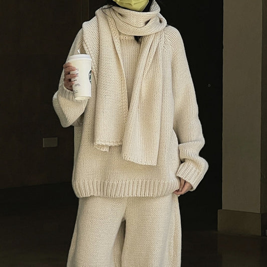 Winter New Thick Wool Line Pullover Sweater