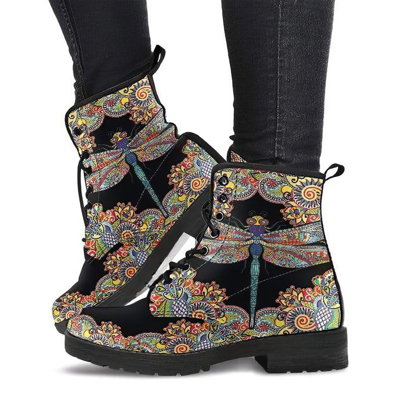 Women's Lace-up Comfortable Thick-soled Short British Style Women's Boots